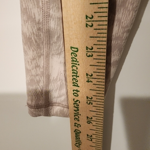 Athleta Elation Textured Tight Neutral Taupe Pink High Rise Tights Leggings XS - Picture 12 of 13